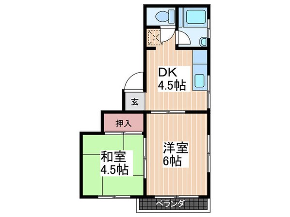 東ビルの物件間取画像